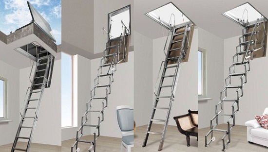 Лестницы для чердака с люком Fantozzi Scale